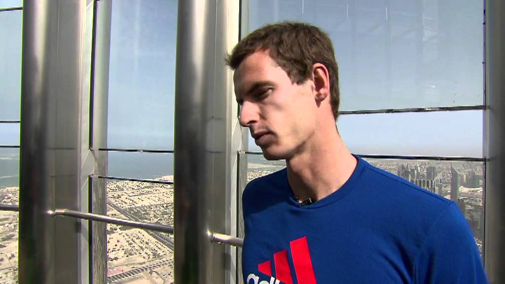 Murray Showcases Football Skills At Burj Khalifa