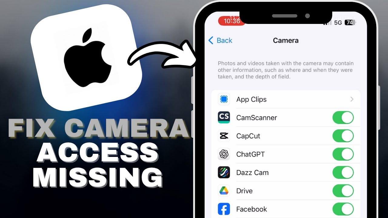 How To Fix Allow Camera Access Missing On iPhone Apps in SECONDS!