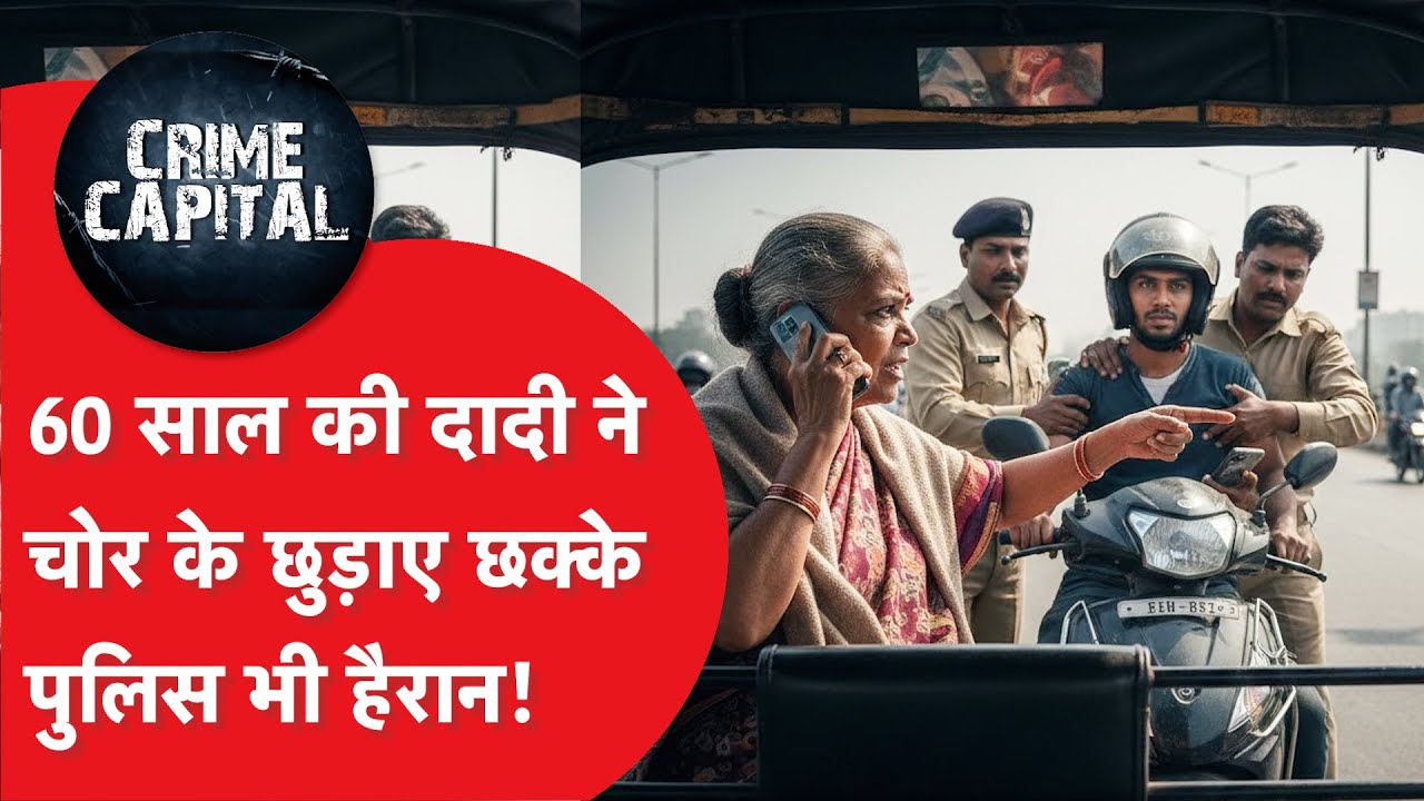 Delhi Crime News: दिल्ली की 'सुपर दादी' ने चोर को ही अपने जाल में फंसाया।DilliTak