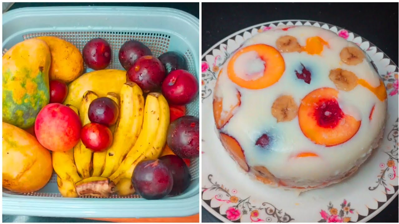 Just Need Fruits And Milk. Make This Delicious Dessert. 