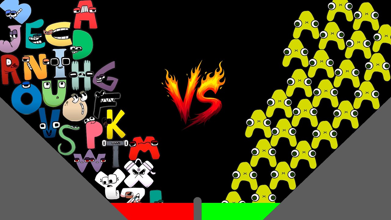 ALPHABET LORE VS 26 A, But Spanish Alphabet Lore! Algodoo Marble Race Tournament