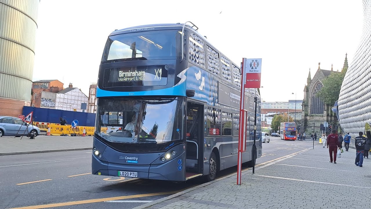 NX Coventry X1: Coventry ➡️ Birmingham | Full Route Visual