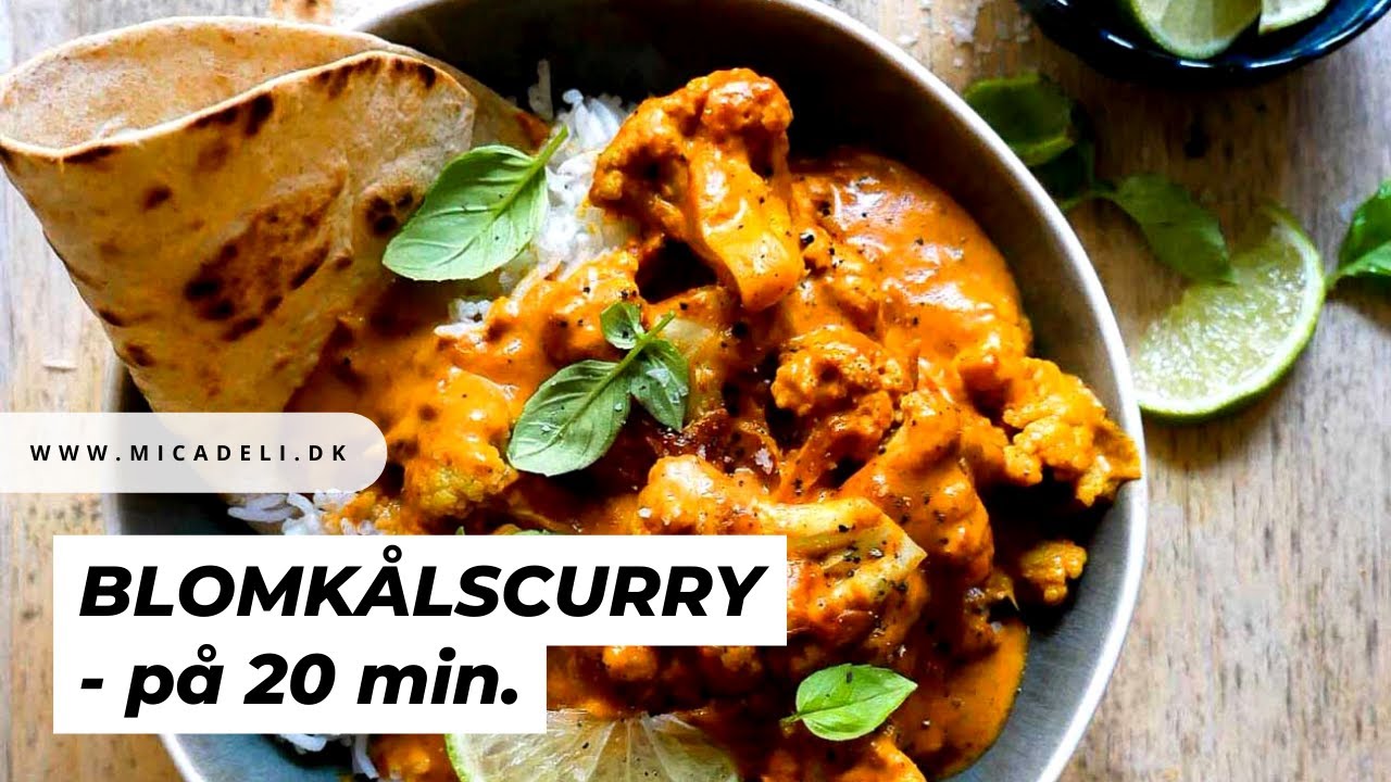 Blomkålscurry på 20 min – Min BEDSTE opskrift på gryderet med blomkål