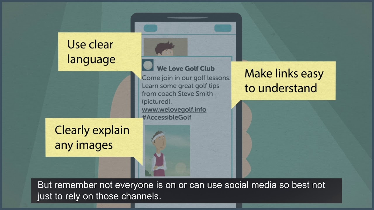 Inclusive communications - Social media
