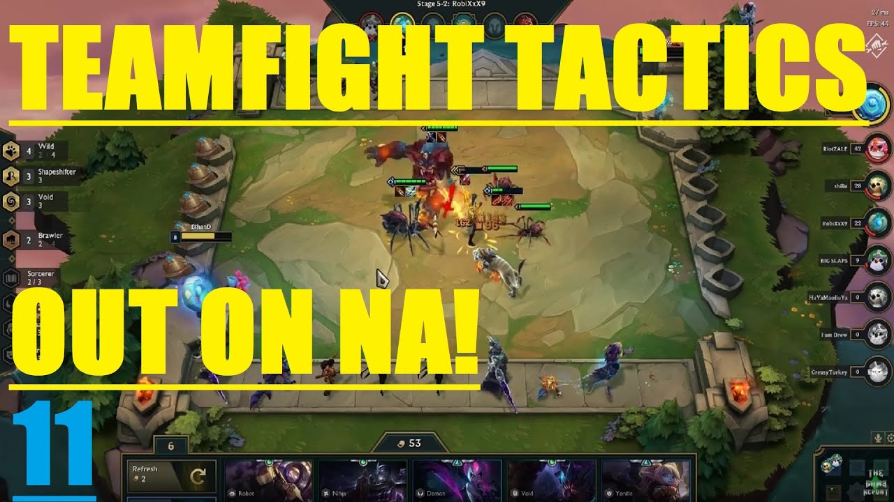 Teamfight Tactics released on NA - FULL WILD, SHAPESHIFTER TEAM