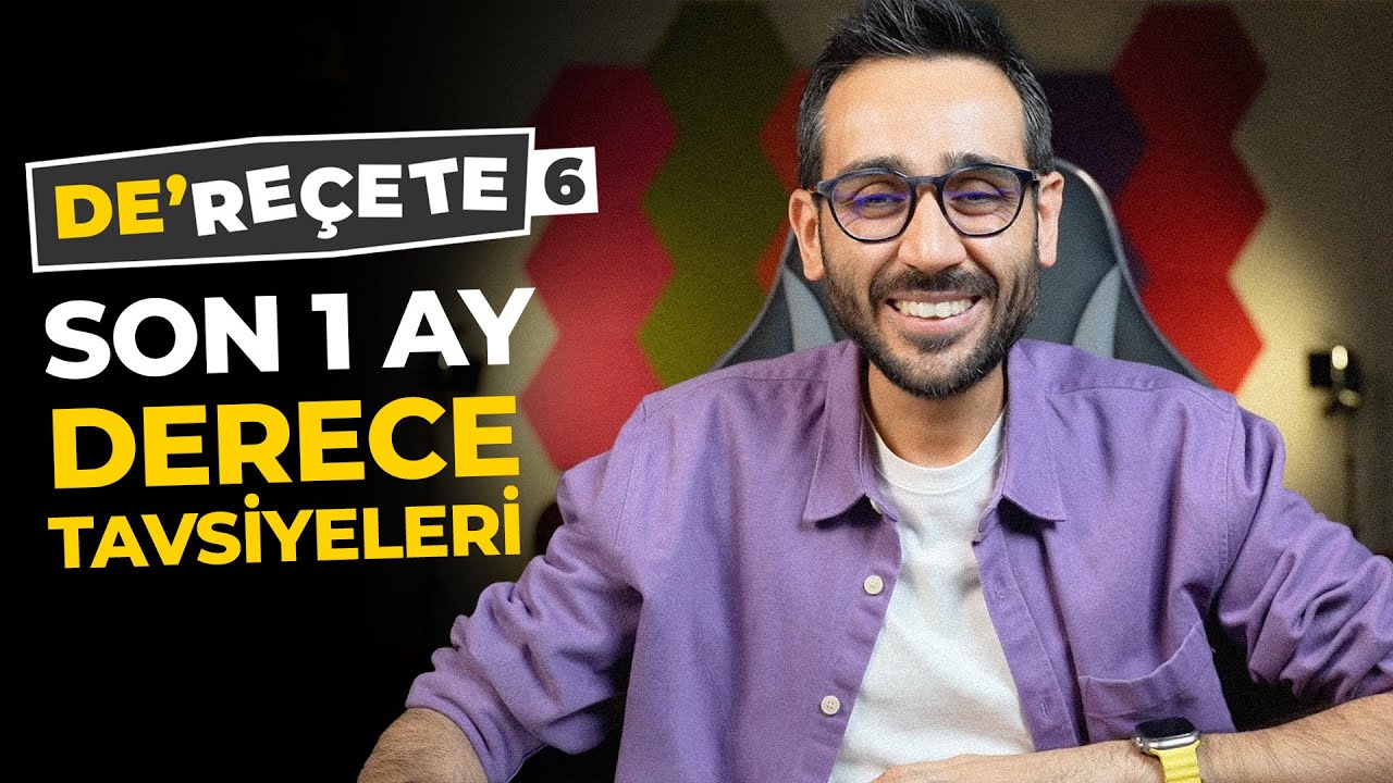 YKS'ye 1 AY KALA Derece İçin İzle! |DE'REÇETE|-6