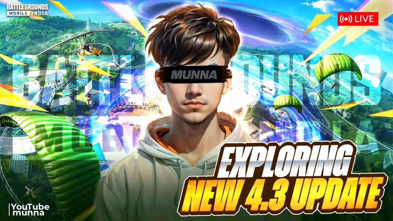 Aa Jao New 4.3 Update Explore Karte Hain 🥰| YouTube MUNNA | BGMI Live