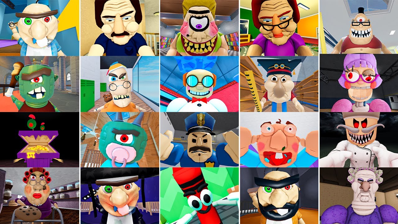 EPIC SCHOOL ESCAPE, EVIL GRANDMA, TEAM BORRY, BABY BERRY, ANI TRON, STINKY, ROBLOX JUMPSCARE'S