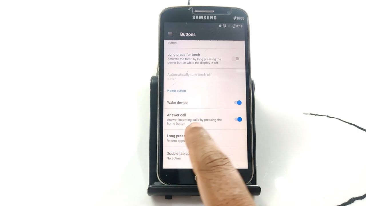 How to answer call by pressing home button on android | press home key to answer calls