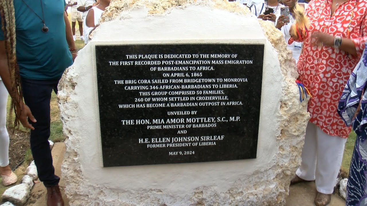 Descendants of Barbadians who relocated to Liberia honoured