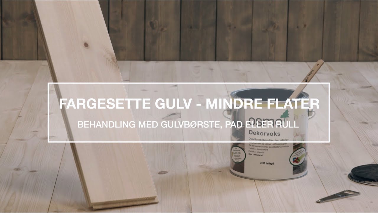 Fargesette gulv  -  mindre flater
