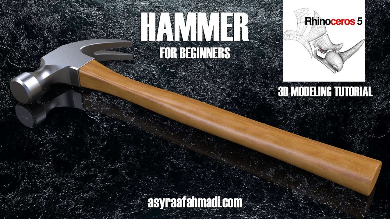 Learn how to make a Hammer in Rhino3d