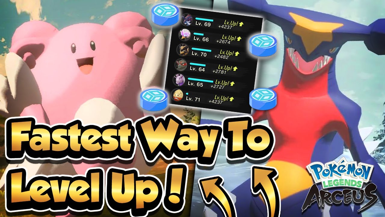 The FASTEST WAY TO LEVEL UP in Pokémon Legends Arceus!