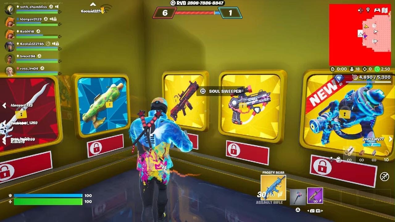 How to get the frost scar in crazy red vs. Blue