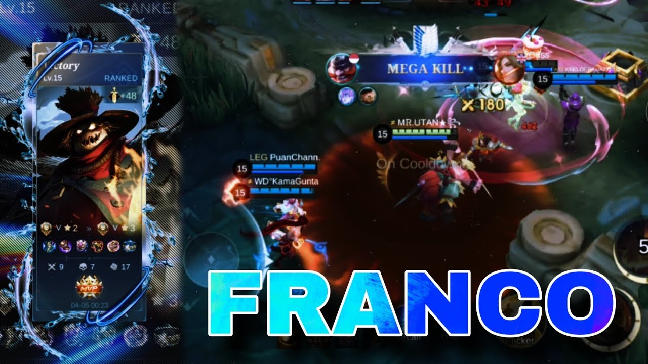 NEW BUILD FRANCO TERSAKIT DAN TERKUAT 2024 - BUILD FRANCO AUTO HOOK MOBILE LEGENDS