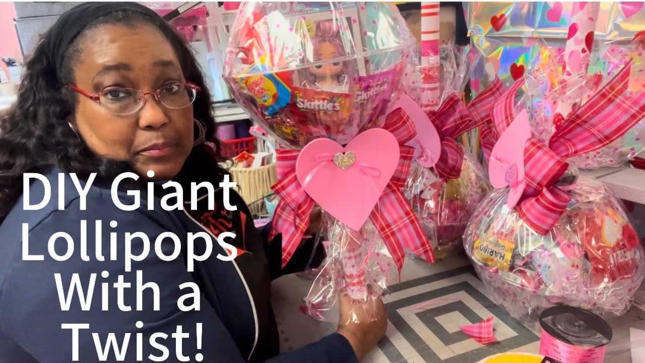 DIY Valentine's Jumbo Lollipops with a Twist!🥰