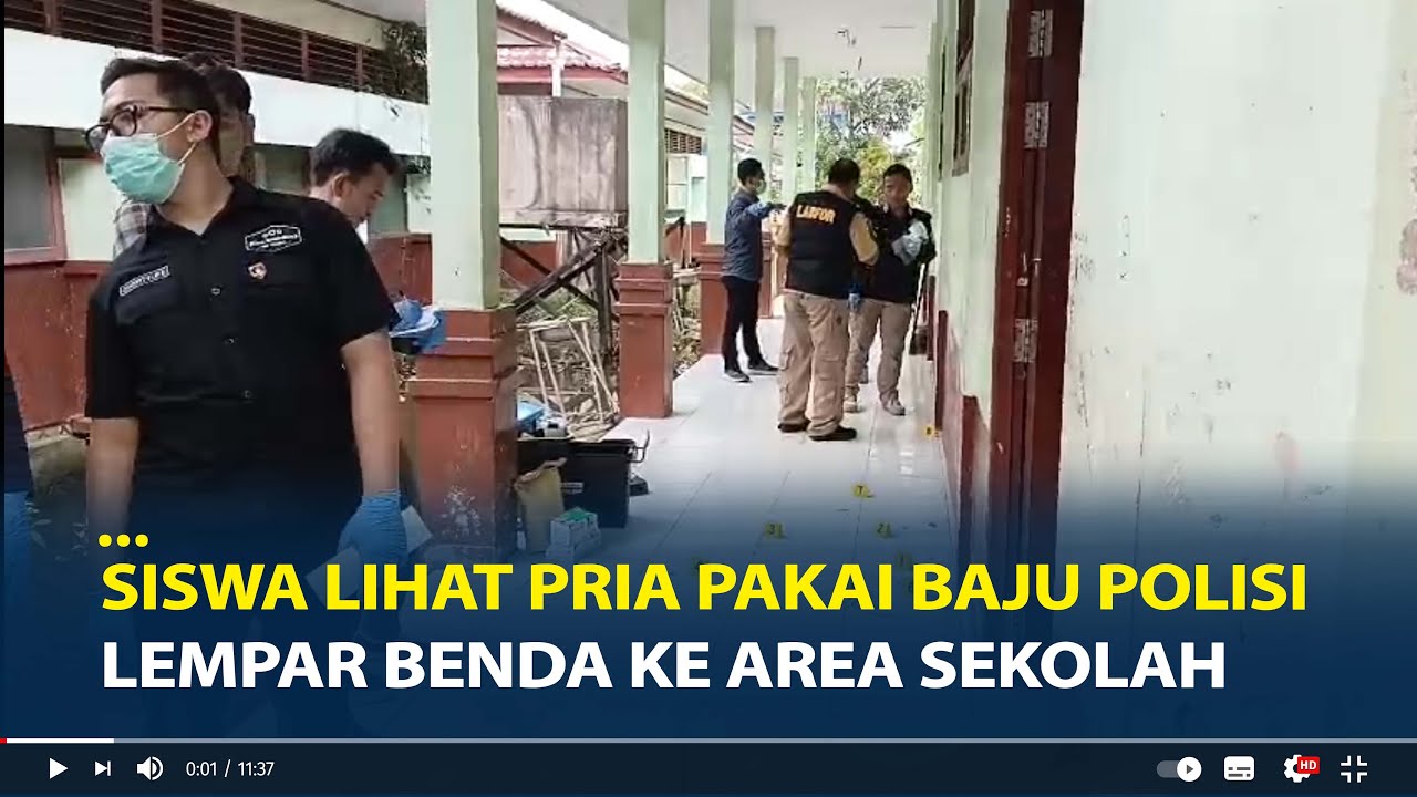 Pelaku Ledakan di SMPN 3 Kalbar Ditangkap, Siswa Lihat Pria Pakai Baju Polisi