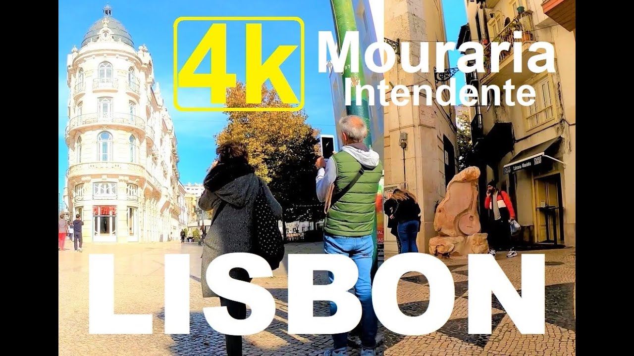 Lisbon 4k walk tour : Mouraria - Intendente - Martim moniz
