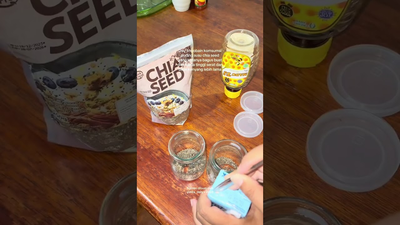 Link jar puding kaca di profil No 65 dan chia seed organic No 66 yaa🫶🏻 