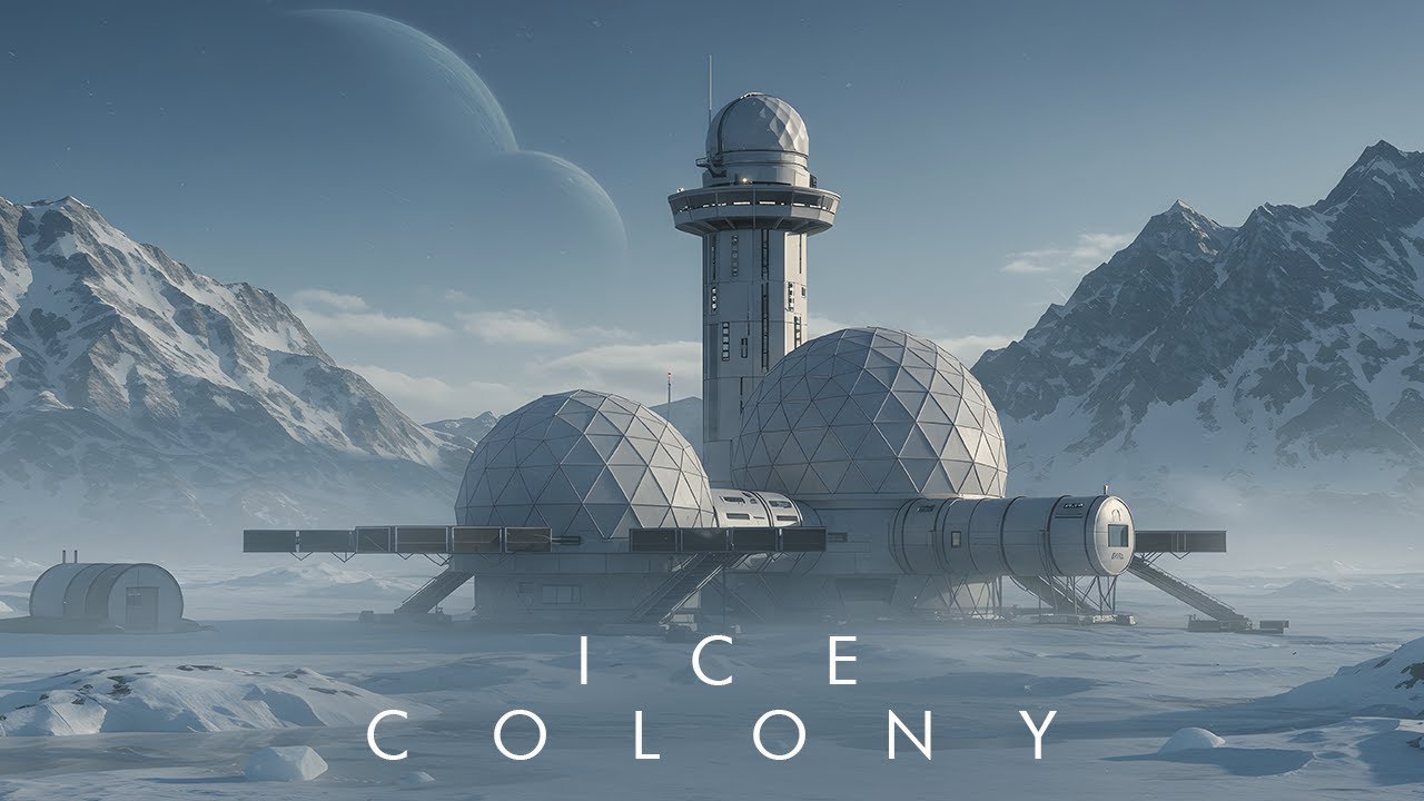 ICE COLONY | Dark Dystopian Ambient | Alien World Soundscape | Dystopian Ambience, Background
