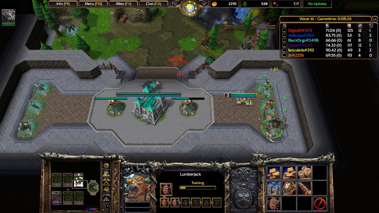 Warcraft 3 Reforged - BTanks LineWar Beta15 (ffa 6 men)