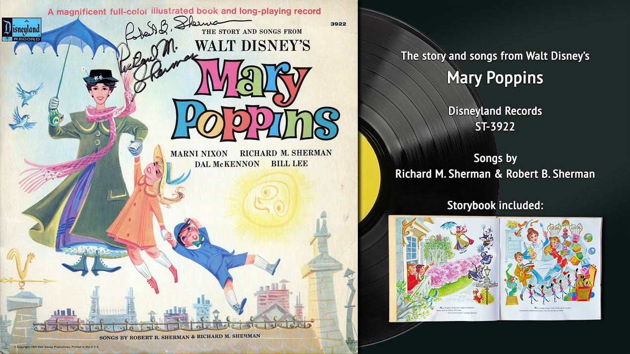 Walt Disney's story and songs from Mary Poppins (ST-3922) | Vintage Disney Vinyl Restored