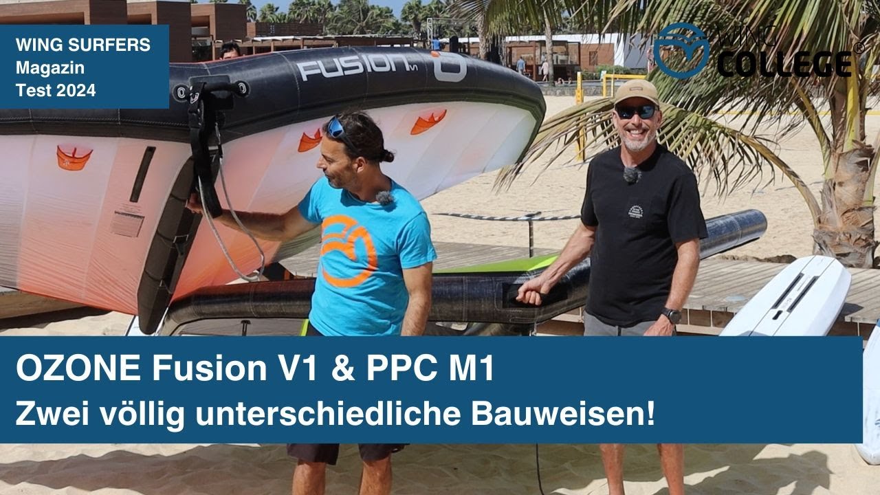 Wingcollege I  Wing Ozone Fusion 5,0 qm  & PPC M1 4 qm I Wingsurfers Magazin Test
