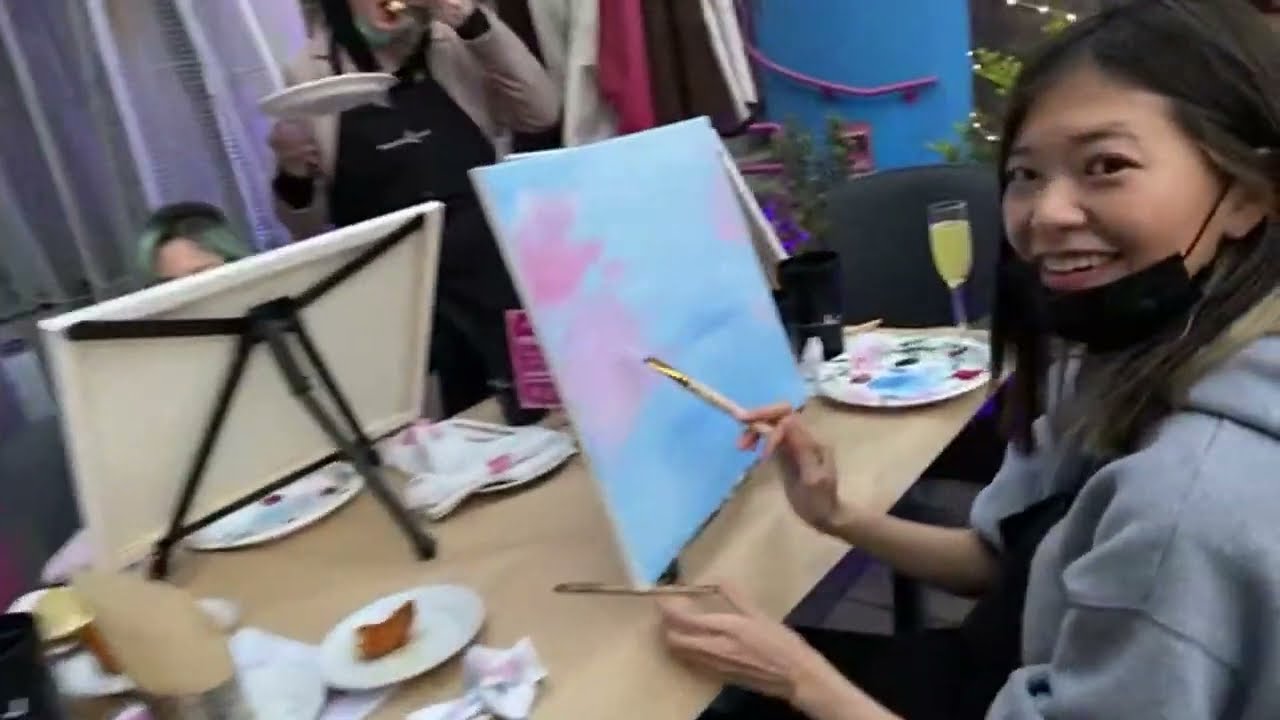 MIYOUNG DISGUISED TOAST CUTE MOMENTS AT VALKYRAE IRL PAINTING STREAM