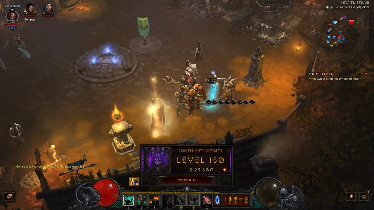 Diablo III: S36 Barb Immortal King HotA GR150