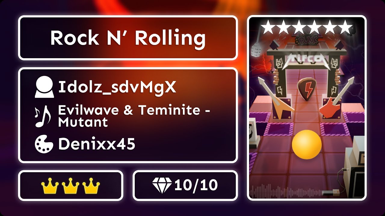 Rolling Sky: TIFCO | Co-Level 28 - Rock N' Rolling | ★★★★★★
