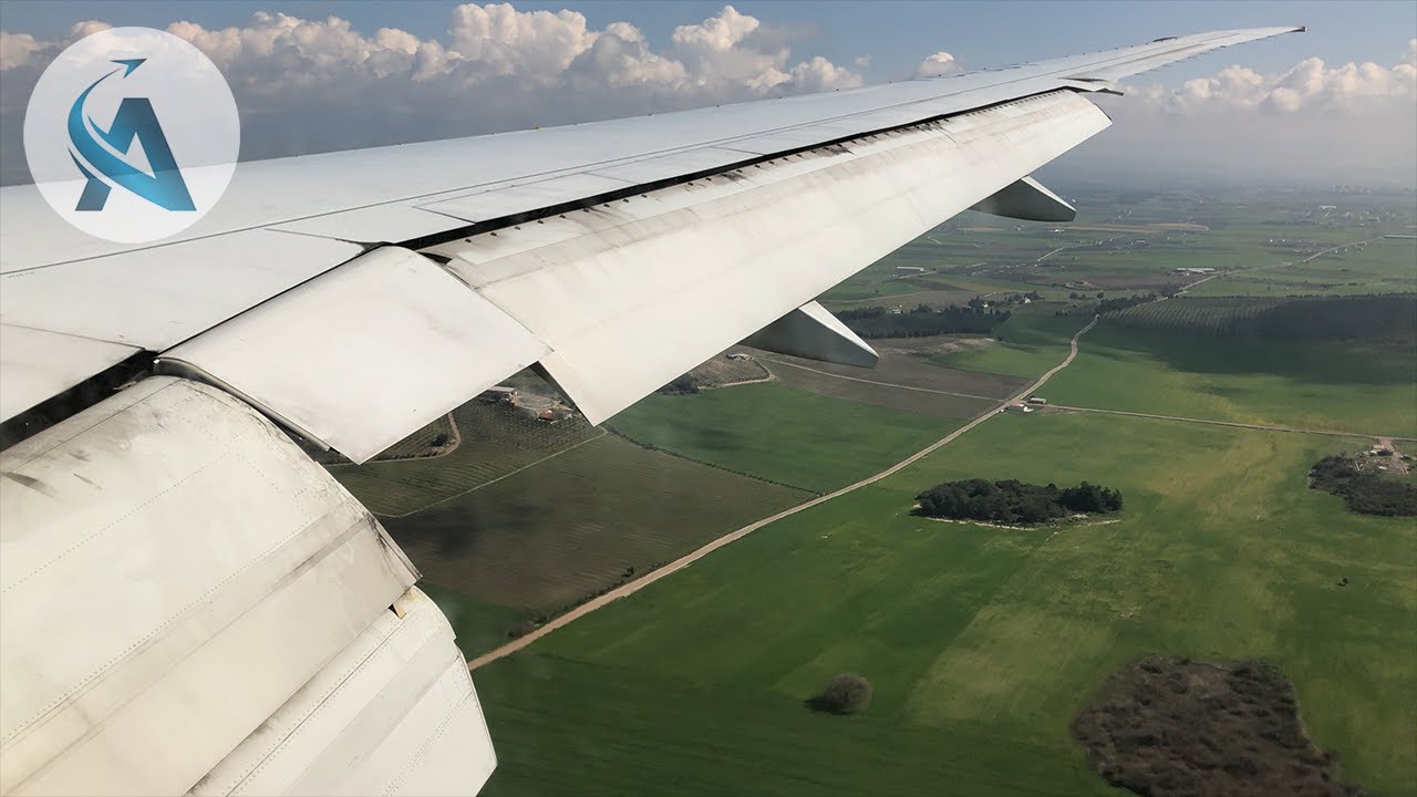 GORGEOUS B777-300ER LANDING | Turkish Airlines Approaching Izmir Adnan Menderes Airport