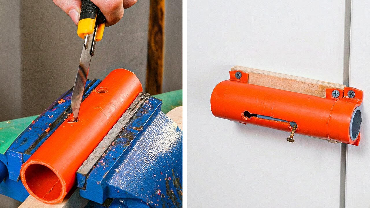 PVC Pipe Crafts for your Storage and Everyday Problems