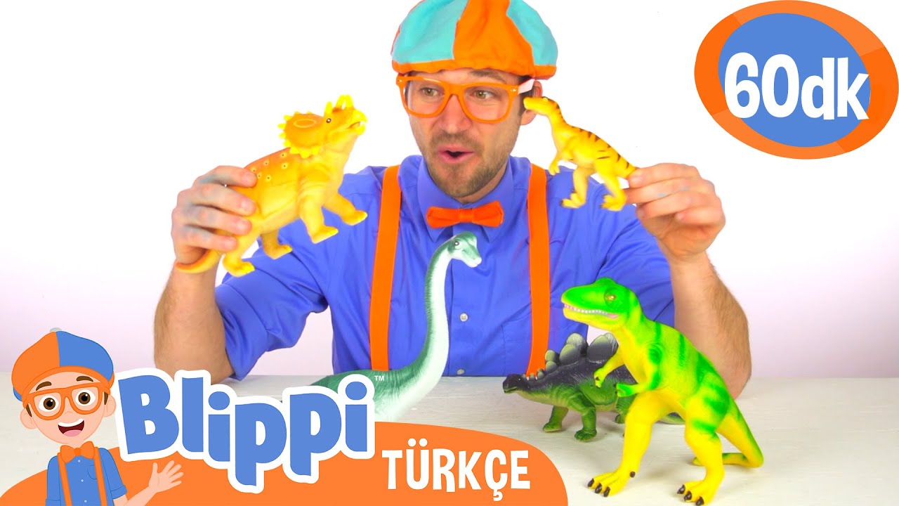 Blippi ile Dinozor İsimlerini Öğren! 🐱‍🐉 | Blippi Türkçe - Çocuklar için Eğitici Videolar