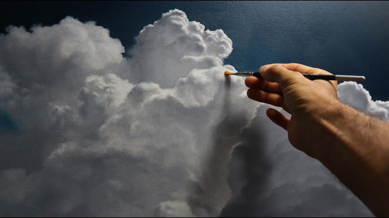 Painting monochromatic clouds - with just two colours!!!
