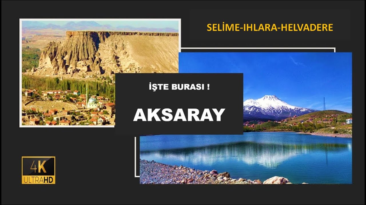 Selime, Ihlara, Helvadere  Araba Turu 4K/ Driving Downtown Aksaray, TURKEY 4K