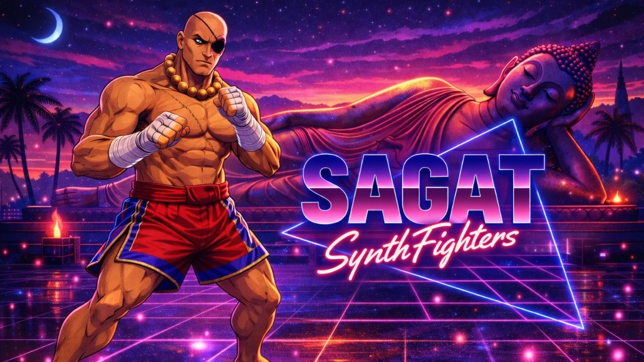 Tiger Shot - Sagat 's Theme Synthwave Remix | Street Fighter II Tribute