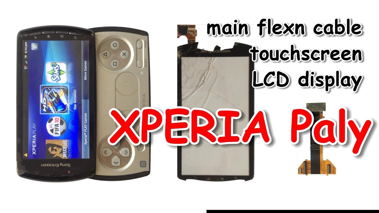 Sony XPERIA Play R800 - Main Flex Cable, Touch Screen Glass, LCD Display Replacement