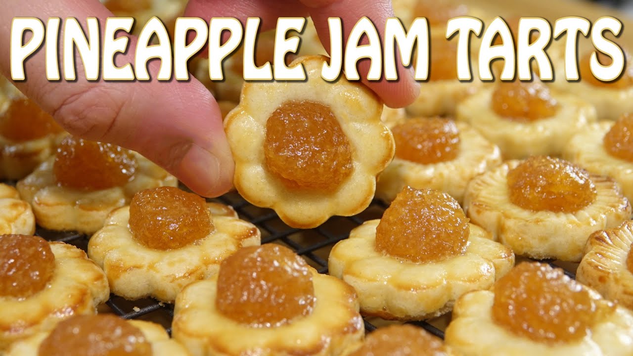 How to make Pineapple Jam Tarts (Malaysian Style - Biskut Tart Nenas) A Chinese New Year favourite