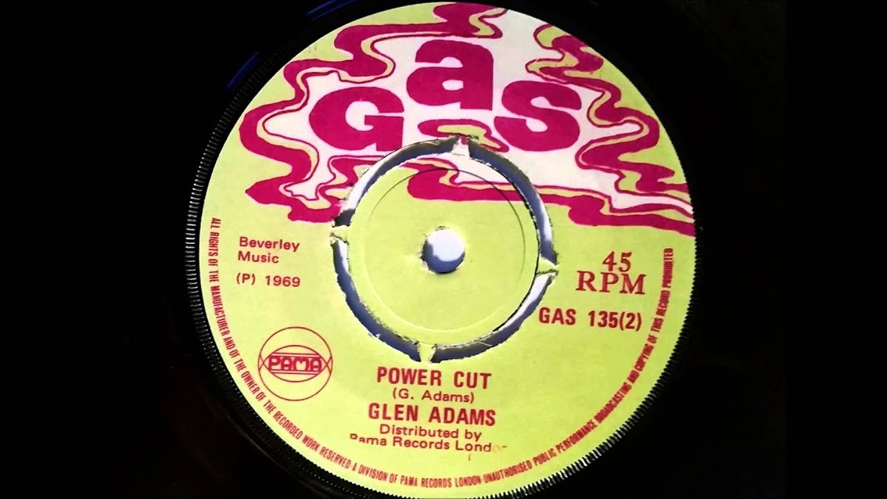 Power Cut Glen Adams - Gas - Pama Records