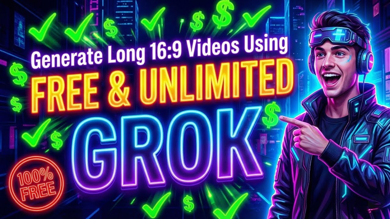 Generate Long (16:9) Videos Using Grok — FREE & UNLIMITED