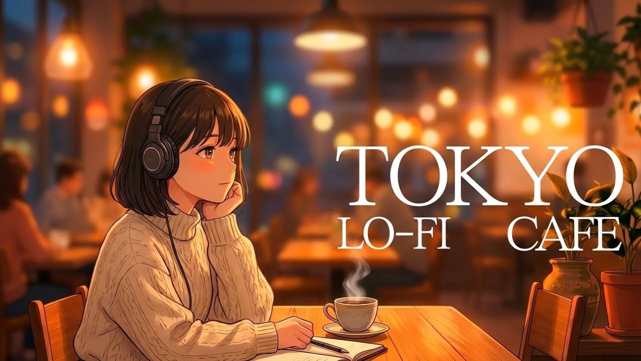 【Tokyo Evening Café】Warm Sunset Lofi Beats for Study, Work & Relax