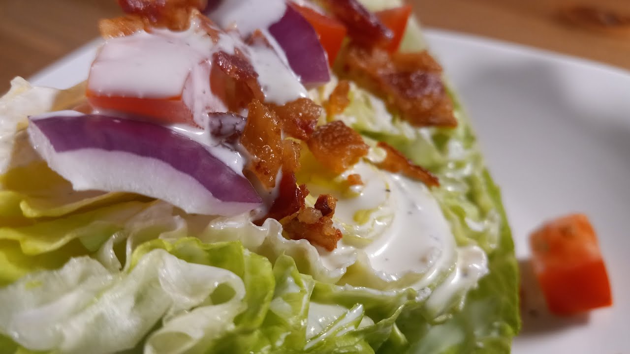 Salad Wedge with homemade dressing