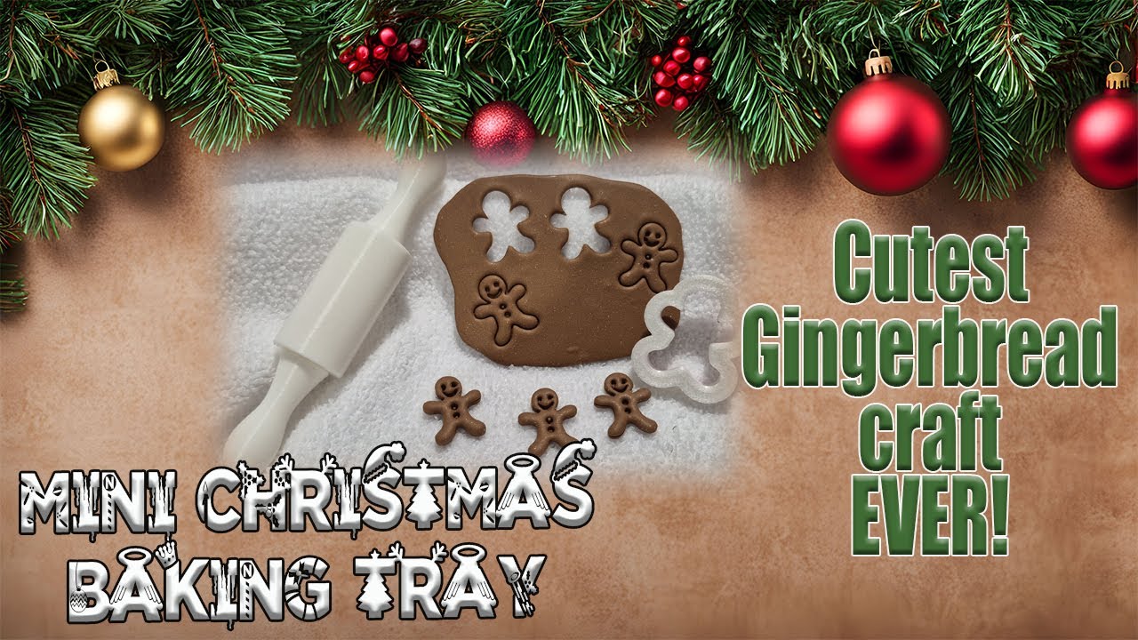 The most adorable Christmas craft EVER! - Gingerbread man cookie tray.