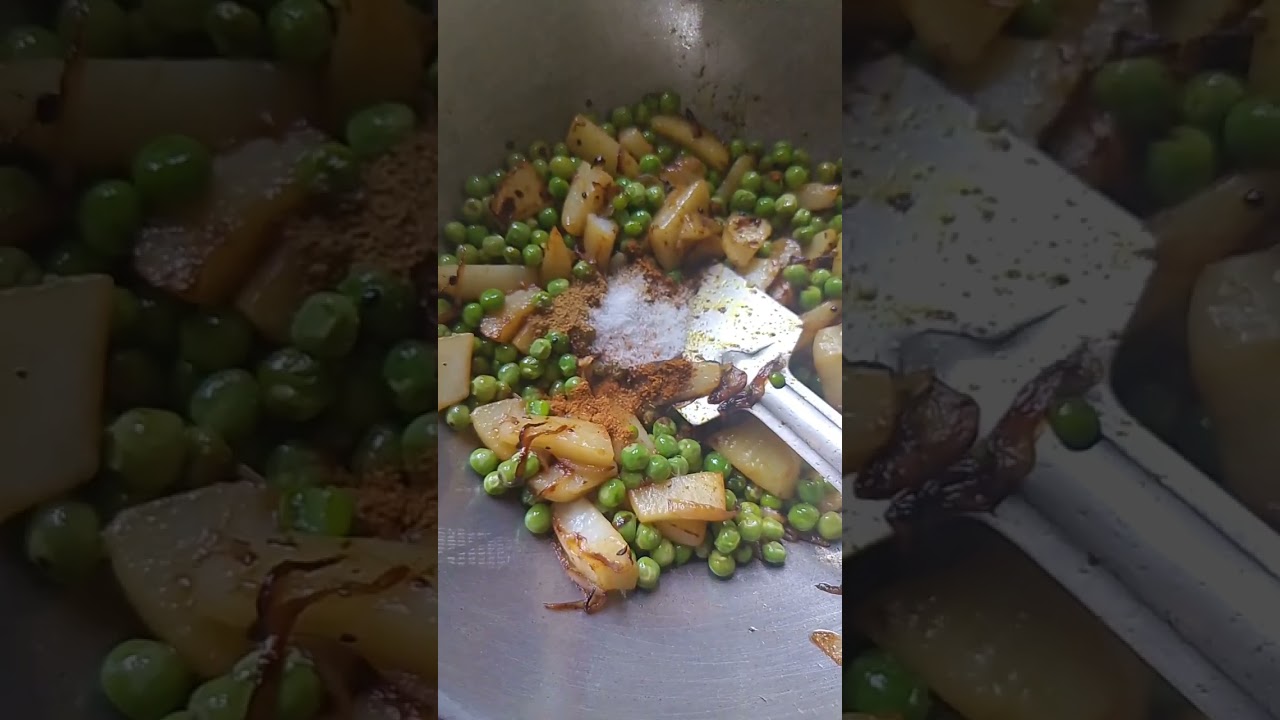 Aalo Matar Ki Sabji l Easy And Delicious Aalo Matar Recipe 🤤 l आलू मटर की सब्जी सबसे आसान तरीके है 🤗