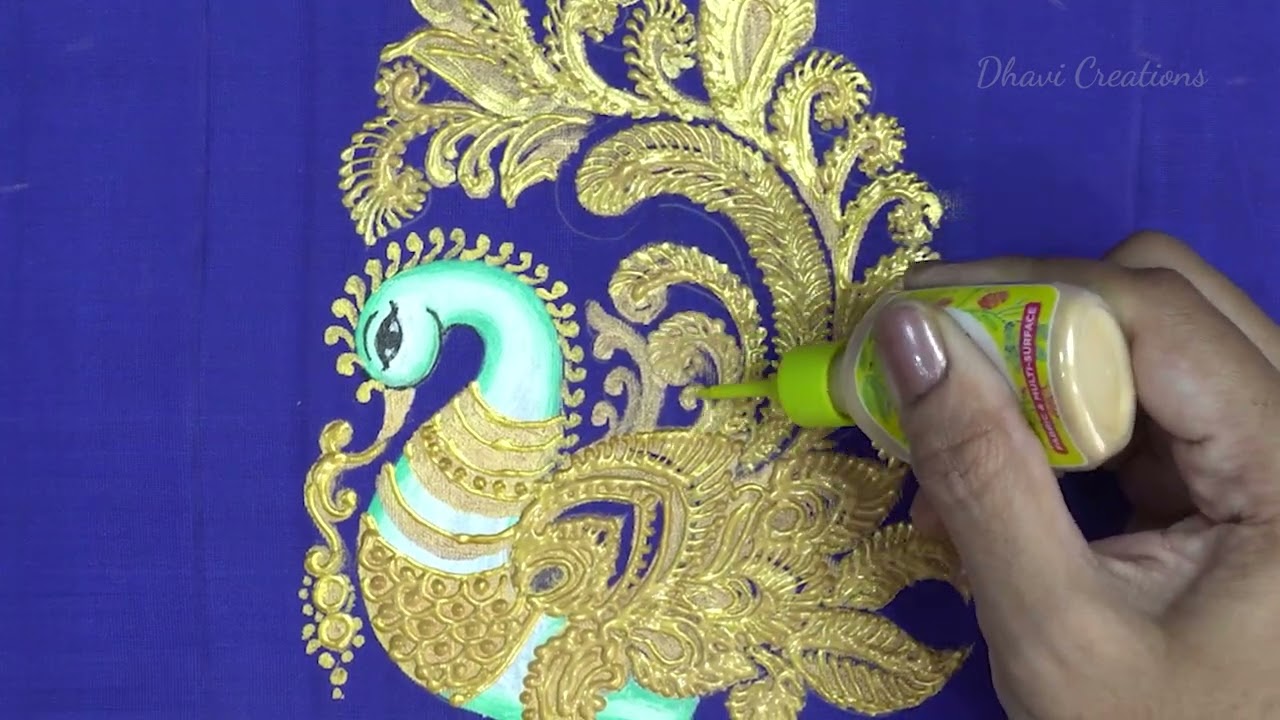 Tanjore Style Fabric Painting 
