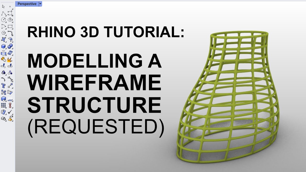 Rhino 3D Tutorial: Modelling a Wireframe Structure (Requested)