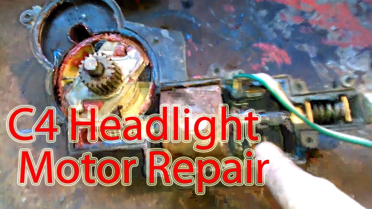 How To: Corvette C4 1984-1987 headlight motor repair