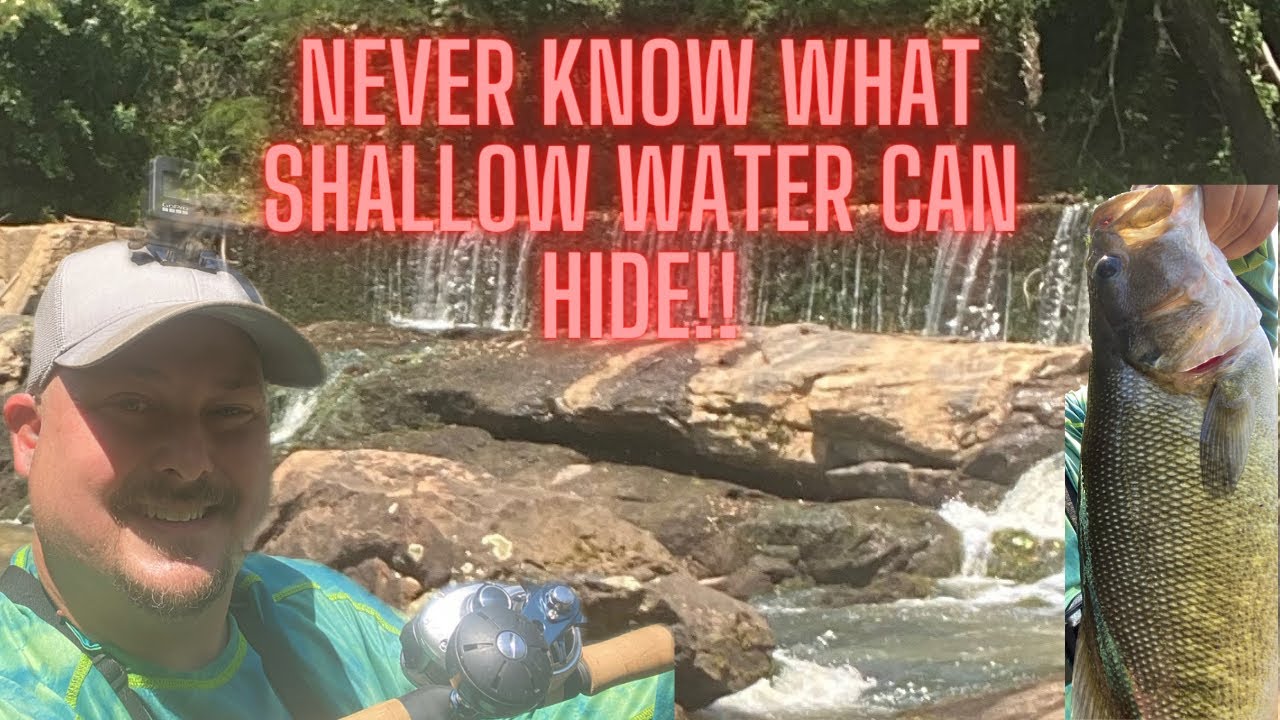 Catching a rare bass under a hidden spillway!