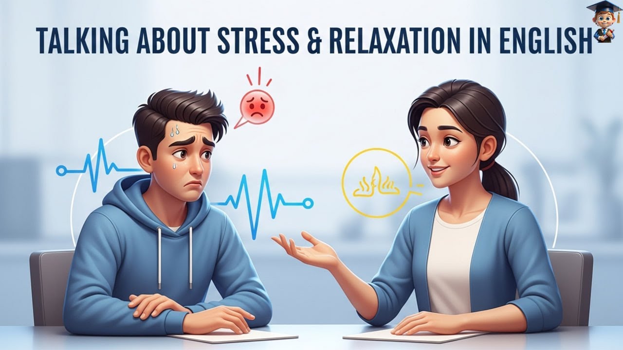 Talking About Stress and Relaxation in English | Easy English Conversation