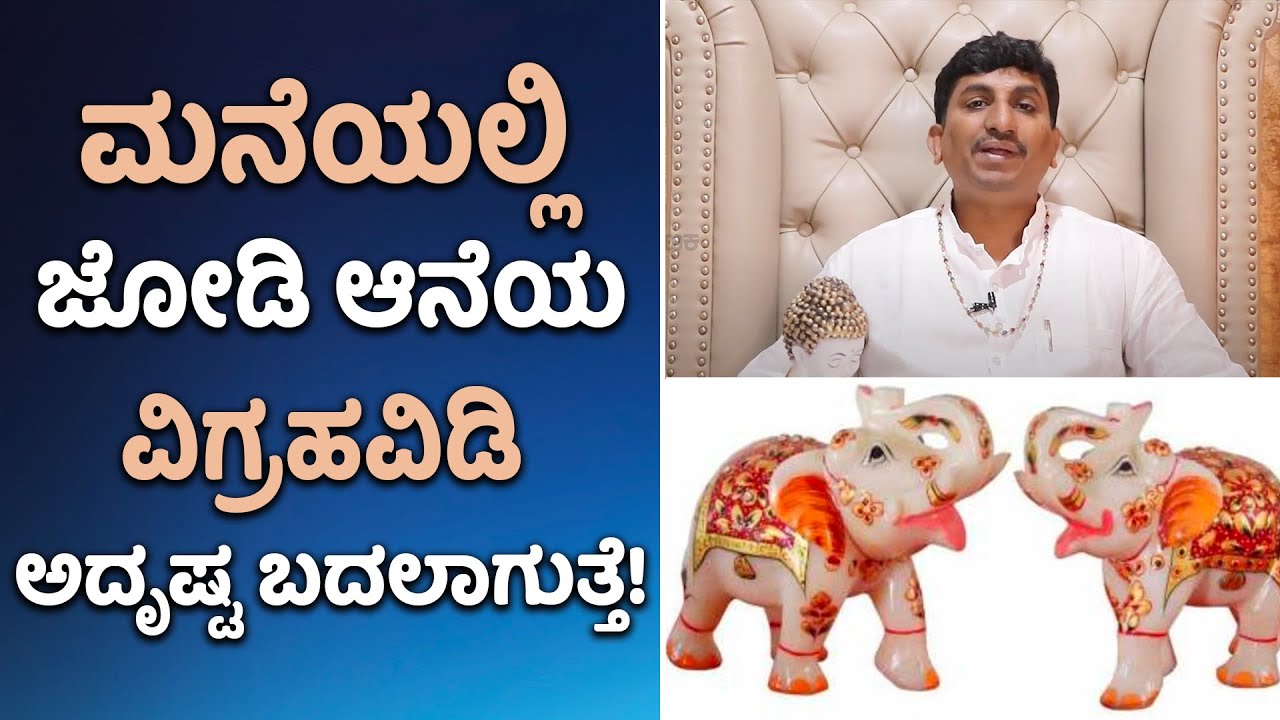 Benefits Of Keeping An Elephant Statue At Your Home | Vijay Karnataka